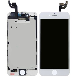 iPhone 6 Display + Digitizer + Metal Plate, OEM Replacement Glass - White