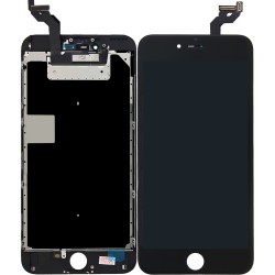 iPhone 6S Plus Display + Digitizer + Metal Plate, Complete OEM Replacement Glass - Black