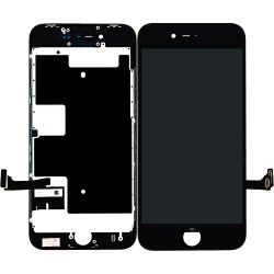 iPhone 8/ iPhone SE (2020) Display + Digitizer, +Metal Plate A+ High Quality - Black
