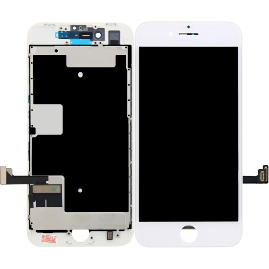 iPhone 8/ iPhone SE (2020) Display+Digitizer + Metal Plate Complete, OEM Replacement Glass - White