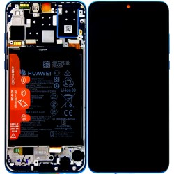 Huawei P30 Lite OEM Service Part Screen Incl. Battery (02352RQA) - Peacock Blue